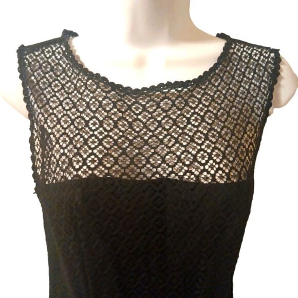 Jonathan Logan vintage black lace fit and flare formal party dress size 2 - Picture 3 of 14